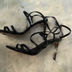 Elegant Black Strappy Heels